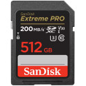 SanDisk Extreme PRO 512GB SDXC UHS-I, Class 10, U3, V30 up to 200MB s & 140MB s Read Write + 2 years RescuePRO