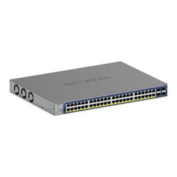 NETGEAR Smart S3300-52X - V3 - přepínač - L3 Lite - inteligentní - 48 x 10 100 1000 + 4 x SFP+ - desktop, Lze montovat do rozvaděče (380 W) - pro P N: AXM764-10000S, AXM765-10000S, G728TXPAV-10000S, G752TXPAV-10000S, GS752TXAV-10000S