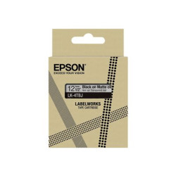 Epson LabelWorks LK-4TBJ - Černá na matné průhledné - Role (1,2 cm x 8 m) 1 kazeta y závěsný box - pásková kazeta - pro LabelWorks LW-C410, LW-C610