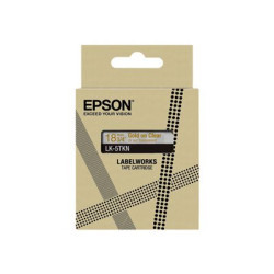 Epson LabelWorks LK-5TKN - Metalický - zlatá na průsvitné - Role (1,8 cm x 9 m) 1 kazeta y závěsný box - pásková kazeta - pro LabelWorks LW-C410, LW-C610