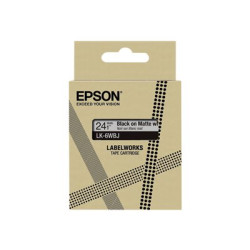 Epson LabelWorks LK-6WBJ - Černá na matné bílé - Role (2,4 cm x 8 m) 1 kazeta y závěsný box - pásková kazeta - pro LabelWorks LW-C610