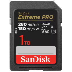 SanDisk Extreme PRO 1TB V60 UHS-II SD cards R:280 W:150MB s