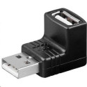 PremiumCord USB redukce A-A, Male Female 90°