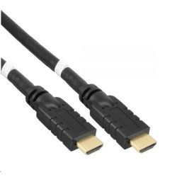 PREMIUMCORD KabelHDMI High Speed with Ether.4K@60Hz, se zesilovačem,25m, 3x stínění, M M, zlacené konektory