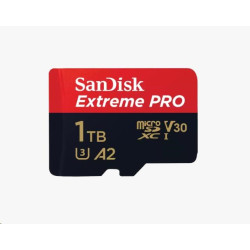 SanDisk micro SDXC karta 1TB Extreme PRO (200 MB s Class 10, UHS-I U3 V30) + adaptér