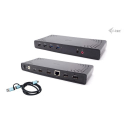i-tec USB 3.0 USB-C Thunderbolt, 2x HDMI Docking Station, PD 100W