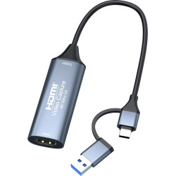 PremiumCord HDMI capture grabber pro záznam Video Audio signálu do počítače s konektorem USB3.0 a USB-C
