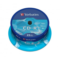 VERBATIM CD-R80 700MB 52x Extra Protection 25pack spindle