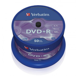 VERBATIM DVD+R 4,7GB 16x 50pack spindle