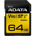 ADATA SDXC karta 64GB UHS-I U3 Class 10, Premier One (R: 290MB W: 260MB)