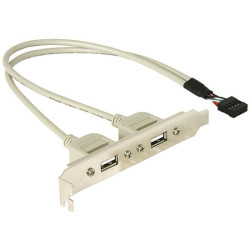 Záslepka do slotu se dvěma USB A konektory