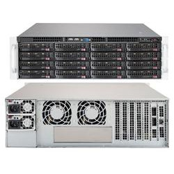 SUPERMICRO 3U JBOD chassis 16x 3,5" HS SAS SATA (dual expander + 4xSFF 8644 + IPMI), 2x1000W (80PLUS Platinum)