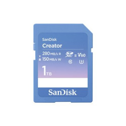 SanDisk Creator - Paměťová karta flash - 1 TB - Video Class V60 UHS-II U3 Class10 - SDXC UHS-II