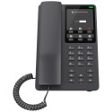 Grandstream GHP621 hotelový VoIP telefon, 2 linky, 2 SIP účty, PoE, 1x RJ45, HD Audio, 3 cestná konference, černý