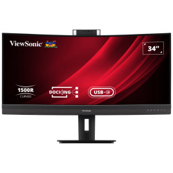 ViewSonic VG3457CV 34" 21:9,3440 x 1440,SuperClear®VA,zakřivený,2 HDMI,DP,100W USB-C,RJ45,USB,speakers,výš. nast.,webcam