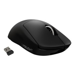 Logitech PRO X SUPERLIGHT Wireless Gaming Mouse - Myš - optický - 5 tlačítka - bezdrátový - 2.4 GHz - přijímač USB Logitech LIGHTSPEED - černá