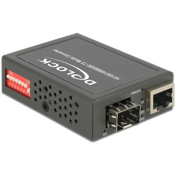 Delock Media konvertor 10 100 1000Base-T to SFP, kompaktní