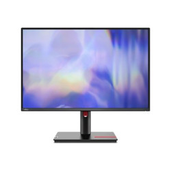 Lenovo ThinkVision T24d-30 - LED monitor - 24" - 1920 x 1200 Full HD (1080p) @ 100 Hz - IPS - 300 cd m2 - 1500:1 - 4 ms - HDMI, VGA, DisplayPort - reproduktory - havraní čerň