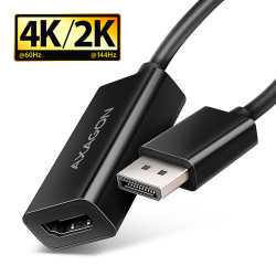 AXAGON RVD-HI20N, DisplayPort - HDMI 2.0b redukce adaptér, 4K 60Hz