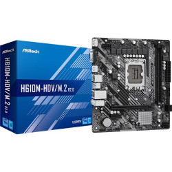 ASRock MB Sc LGA1700 H610M-HDV M.2 R2.0, Intel H610, 2xDDR4, 1xDP, 1xHDMI, 1xVGA, mATX