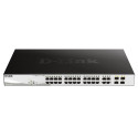 D-Link DGS-1210-24P 28-port Smart PoE Switch, 24x GbE PoE+, 4x RJ45 SFP, PoE 193W