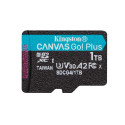 Kingston MicroSDXC karta 1TB Canvas Go! Plus, R:200 W:160MB s, Class 10, UHS-I, U3, V30, A2 + Adaptér
