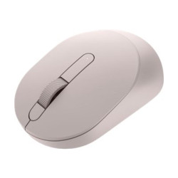 Dell MS3320W - Myš - optické LED - 3 tlačítka - bezdrátový - 2.4 GHz, Bluetooth 5.0 - bezdrátový přijímač USB - růžový popel - s 3 years Advanced Exchange Service