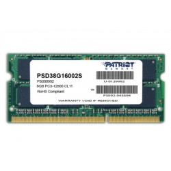 PATRIOT Signature 8GB DDR3 1600MHz SO-DIMM CL11 PC3-12800