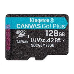 Kingston paměťová karta 128GB microSDXC Canvas Go Plus Gen4 C10 UHS-I U3