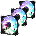 Zalman sada 3 ks ventilátorů ZM-IF120 120mm ARGB 3-pin bíločerný