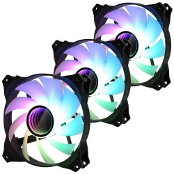 Zalman sada 3 ks ventilátorů ZM-IF120 120mm ARGB 3-pin bíločerný