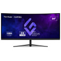 ViewSonic VX3418C-2K \'34" 21:9, 3440 x 1440, VA, 1500R zakřivený, 180Hz, 1ms MPRT, 2 HDMI, 2 DP, speakers, výš. nast.