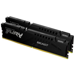 KINGSTON DIMM DDR5 64GB (Kit of 2) 6400MT s CL32 ECC FURY Beast XMP Černá
