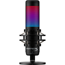 HyperX QuadCast S - USB Microphone (Black-Grey) - RGB Lighting (HMIQ1S-XX-RG G) - Mikrofon