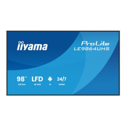 iiyama ProLite LE9864UHS-B1AG LCD VA 98" 3840 x 2160 6,5ms 500 nitů 5000:1 60Hz 24/7