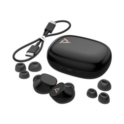 Poly Voyager Free 20 - Bezdrátová sluchátka s mikrofonem - špuntová sluchátka - Bluetooth - odstranení šumu - cerná