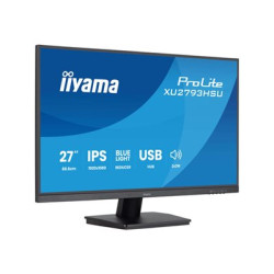 iiyama ProLite XU2793HSU-B7 - LED monitor - 27" - 1920 x 1080 Full HD (1080p) @ 75 Hz - IPS - 300 cd m2 - 1300:1 - 1 ms - HDMI, DisplayPort - reproduktory - černá, matná