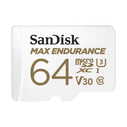 SanDisk Max Endurance micro SDXC 64GB 100MBps UHS-I U3 Class 10 + Adaptér