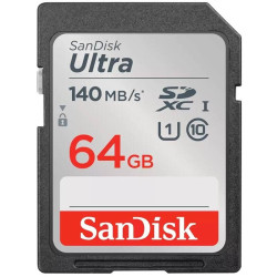 SanDisk Ultra SDXC 64GB 140MBps UHS-I U1 Class 10 Černá