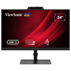 ViewSonic VG2441V '24" 16:9 1920 x 1080 FHD SuperClear® IPS , 120Hz, HDMI, DP, Webcam, mikrofon, USB, Speakers
