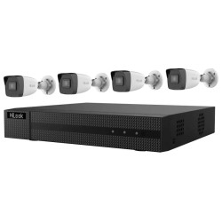 HiLook Powered by HIKVISION 4K PoE Bullet KIT IK-4248BH-MH P 4x kamery IPC-B180H 2.8mm 1x NVR-104MH-C 4P 2TB HDD