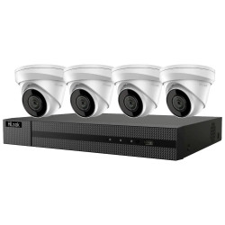 HiLook Powered by HIKVISION 4K PoE Turret KIT IK-4248TH-MH P 4x kamery IPC-T280H 2.8mm 1x NVR-104MH-C 4P 2TB HDD