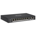 HiLook Powered by HIKVISION switch NS-0310P-60 8x port 10 100 Mbps RJ45 ports PoE 2x Gb uplink