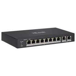 HiLook Powered by HIKVISION switch NS-0310P-60 8x port 10 100 Mbps RJ45 ports PoE 2x Gb uplink