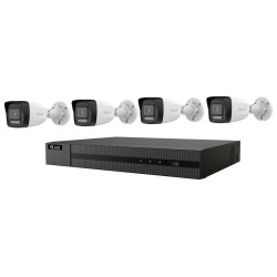 HiLook Powered by HIKVISION Smart Hybrid Light KIT 1x NVR-104MH-C 4P(D) 4x IPC-B140HA-LU