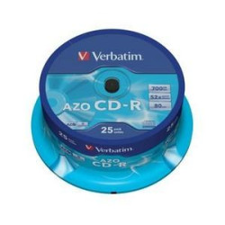 VERBATIM CD-R(25-Pack)Spindle Crystal DLP 52x 700MB