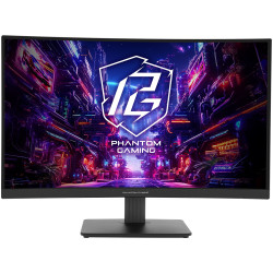 Phantom Gaming by Asrock monitor zakřivený PG27QRT1B 27" VA 2560x1440 180Hz 300cd m2 1ms HDMI DP speaker