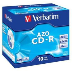 VERBATIM CD-R(10-Pack)Jewel Crystal DLP 52x 700MB