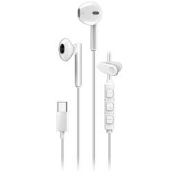 GENIUS headset HS-M366 White bílý USB-C 360° rotační klip
