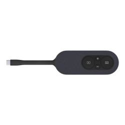 iiyama WP-D003C - Bezdrátový audio video adaptér pro notebook, počítač - USB-C - černá, stříbrná